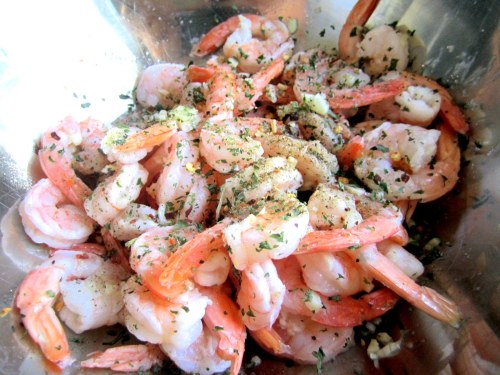 shrimp with marinade